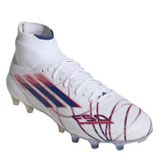 adidas adidas F50 Sparkfusion Elite Firm Ground Football Boots – buty piłkarskie damskie, kolor biały, niebieski – zdjęcie 4