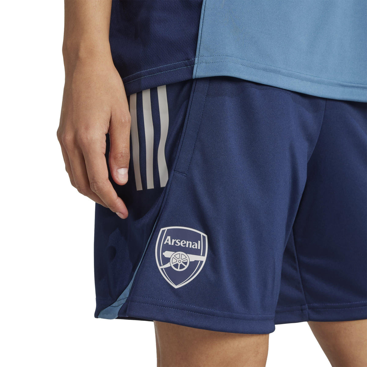 adidas Arsenal Training Shorts 2025 2026 – szorty damskie, kolor niebieski – zdjęcie 5