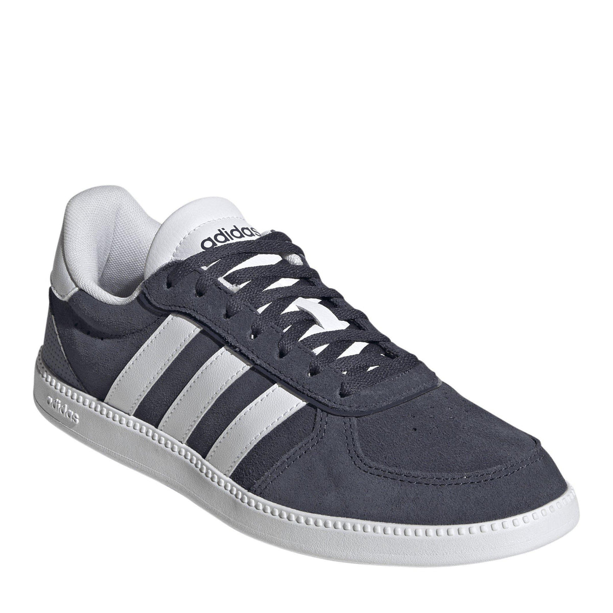 adidas Breaknet Sleek Suede Shoes – sneakersy damskie, kolor niebieski, biały – zdjęcie 3