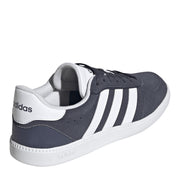 adidas Breaknet Sleek Suede Shoes – sneakersy damskie, kolor niebieski, biały – zdjęcie 4