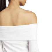 adidas Campus2000 Off Shoulder Top – t-shirt damski, kolor biały – zdjęcie 5
