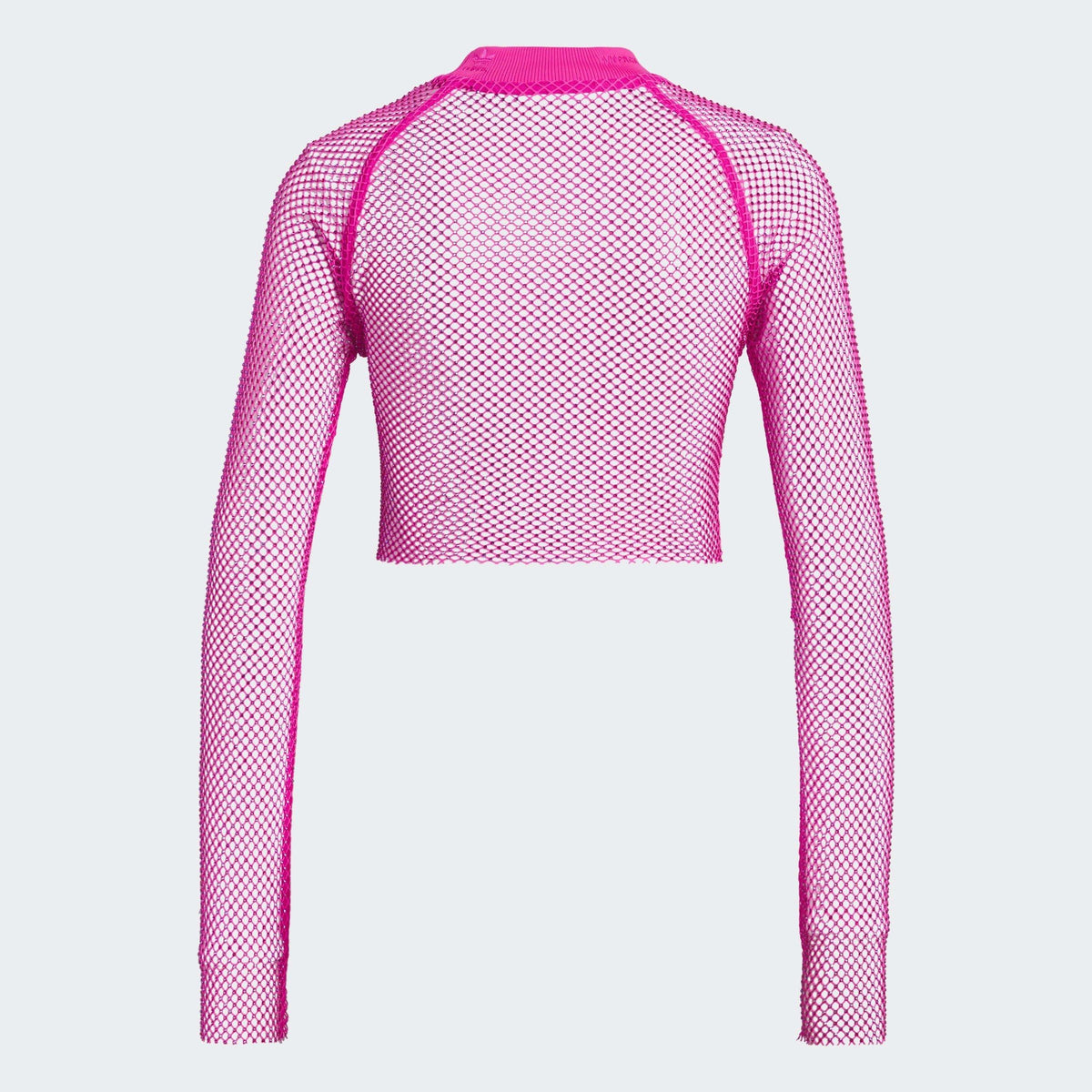 adidas Crystal Mesh Cover-Up Long-sleeve Top – t-shirt damski, kolor różowy – zdjęcie 2