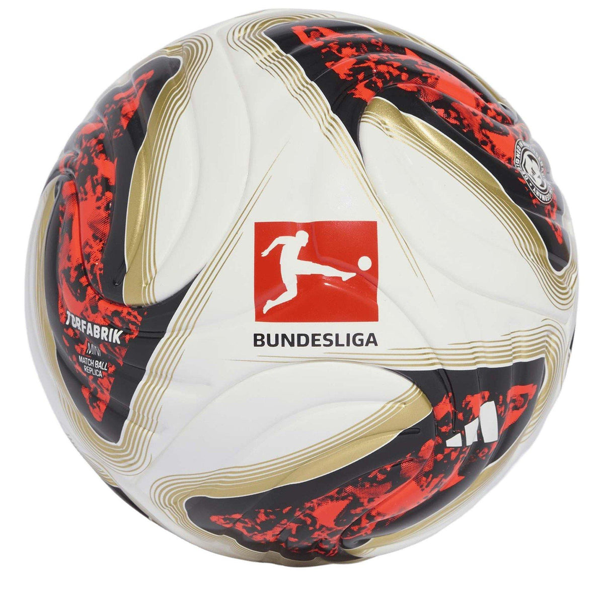 adidas Dfl Mini 63 – piłka sportowa, kolor czerwony – zdjęcie 2