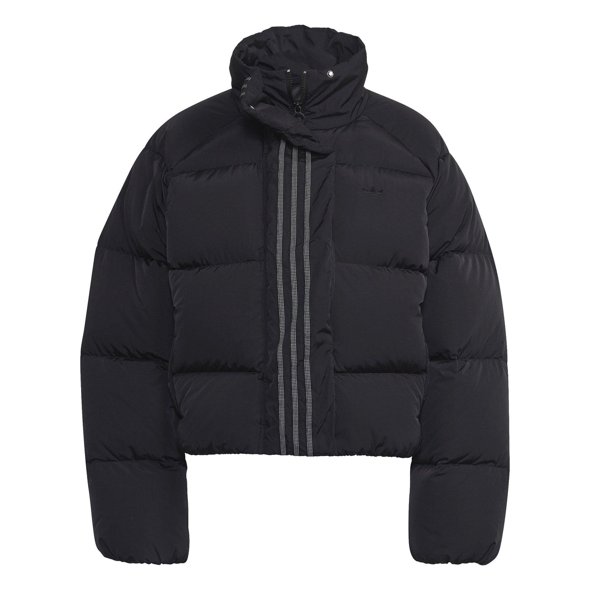 adidas Down Long Sleeve Oversized Fit Short Puffer Jacket – kurtka damska, kolor czarny