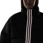 adidas Down Long Sleeve Oversized Fit Short Puffer Jacket – kurtka damska, kolor czarny – zdjęcie 5