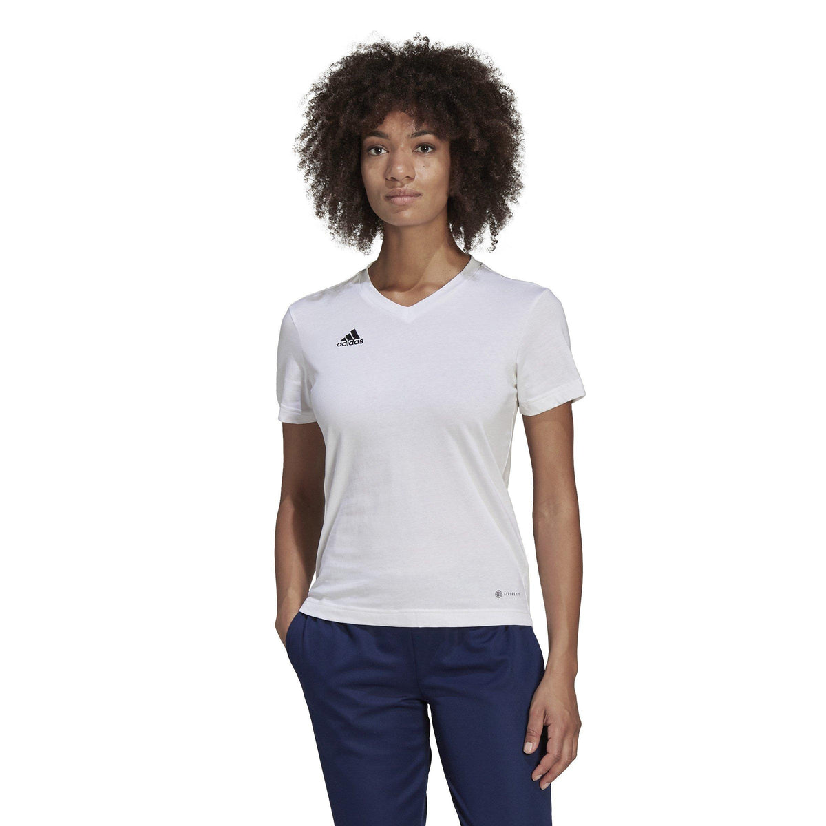 adidas ENT22 T Shirt – t-shirt damski, kolor biały – zdjęcie 2