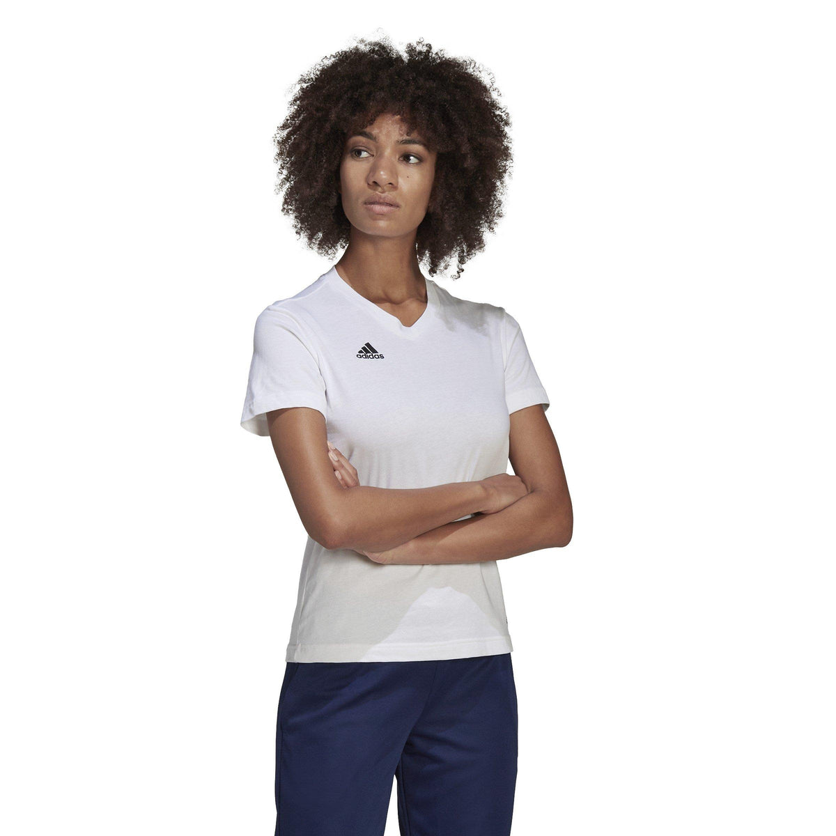 adidas ENT22 T Shirt – t-shirt damski, kolor biały – zdjęcie 4