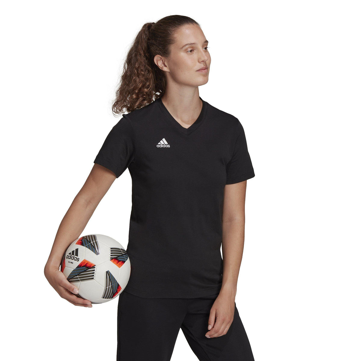 adidas ENT22 T Shirt – t-shirt damski, kolor czarny – zdjęcie 4