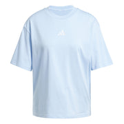 adidas Essentials 3 Stripe T-Shirt – t-shirt damski, kolor niebieski