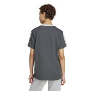 adidas Essentials 3 Stripe T-Shirt – t-shirt damski, kolor szary – zdjęcie 3