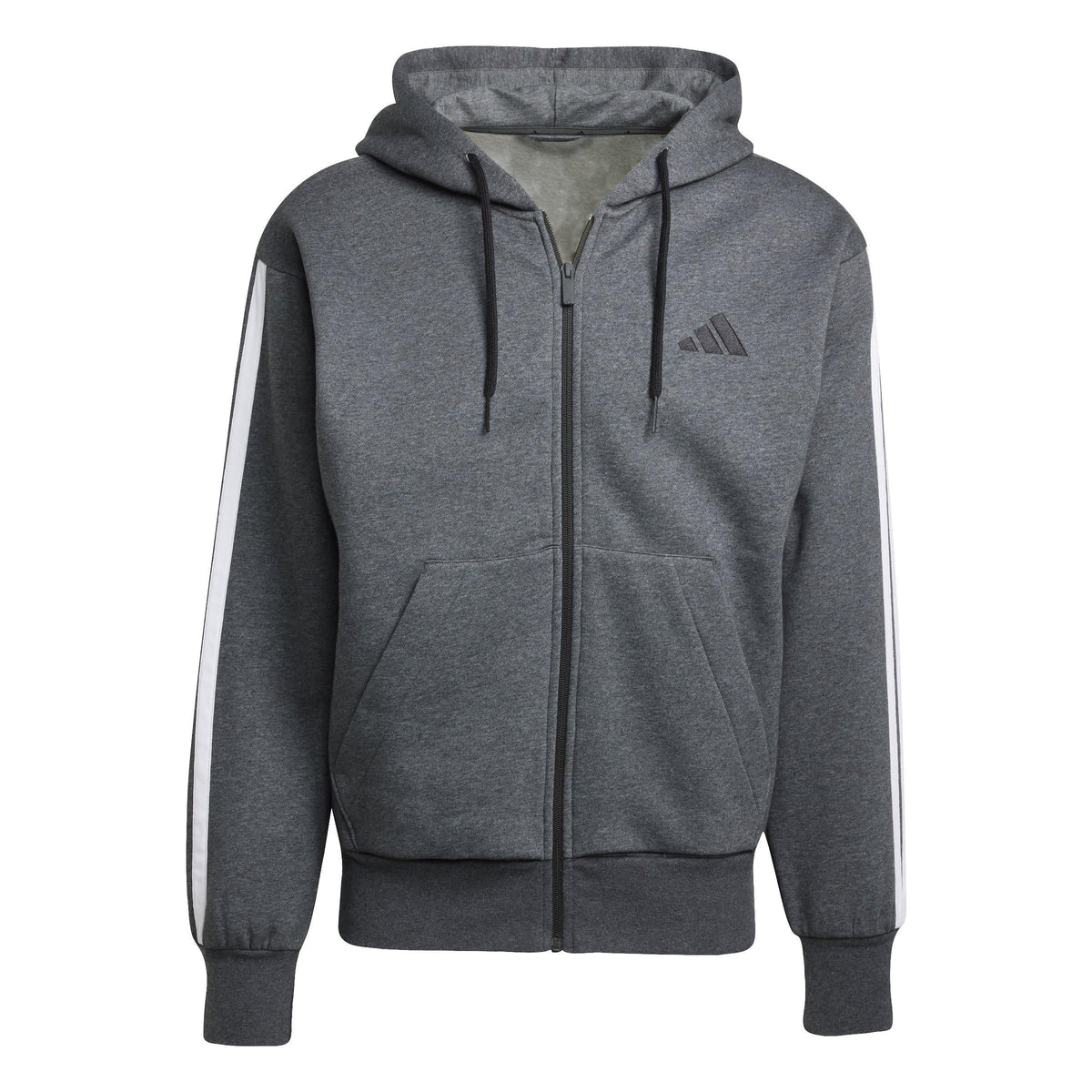 adidas Essentials Fleece 3-Stripes Full-Zip Hoodie – zdjęcie 1