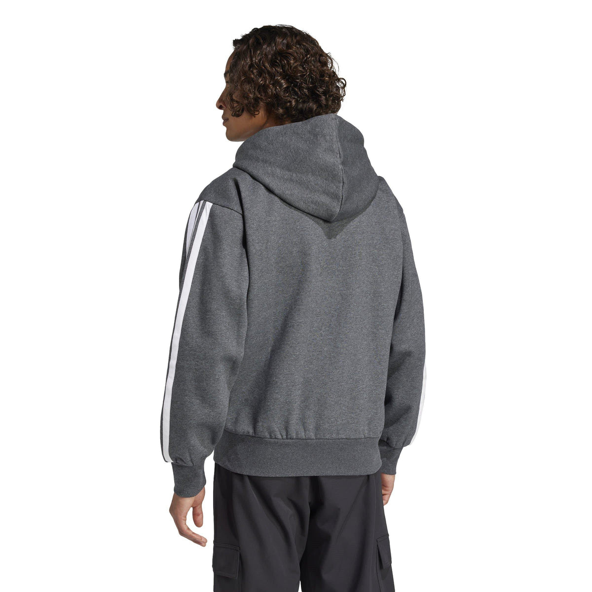 adidas Essentials Fleece 3-Stripes Full-Zip Hoodie – zdjęcie 3
