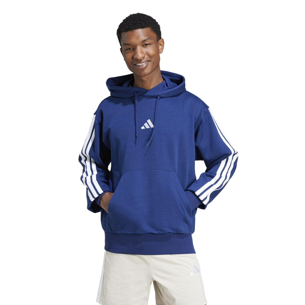 adidas Essentials Fleece 3-Stripes Hoodie – zdjęcie 2