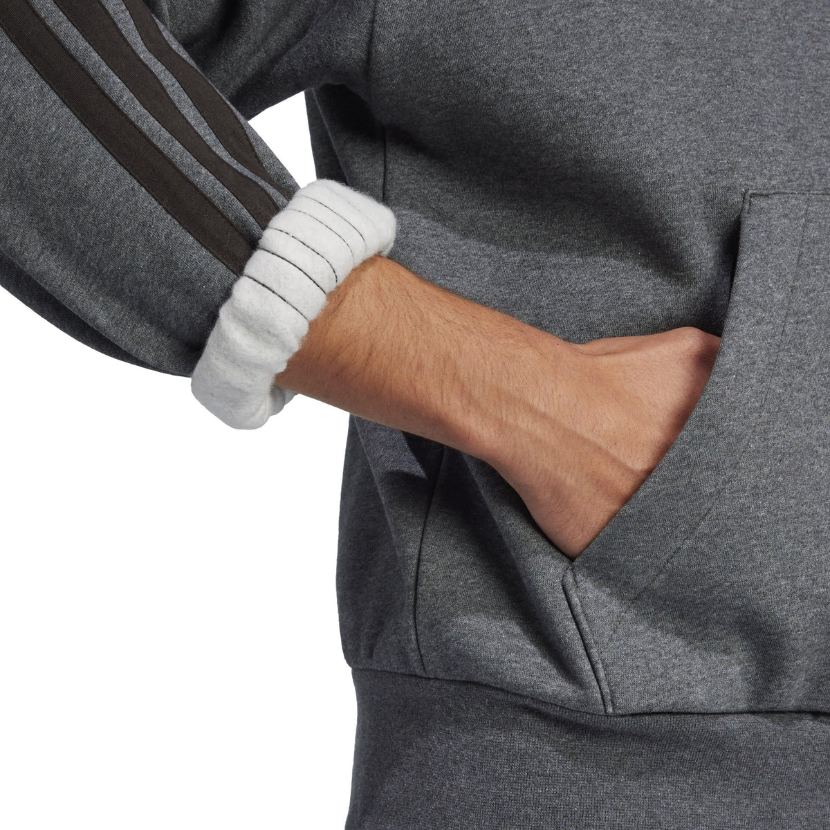 adidas Essentials Fleece 3-Stripes Hoodie – zdjęcie 5