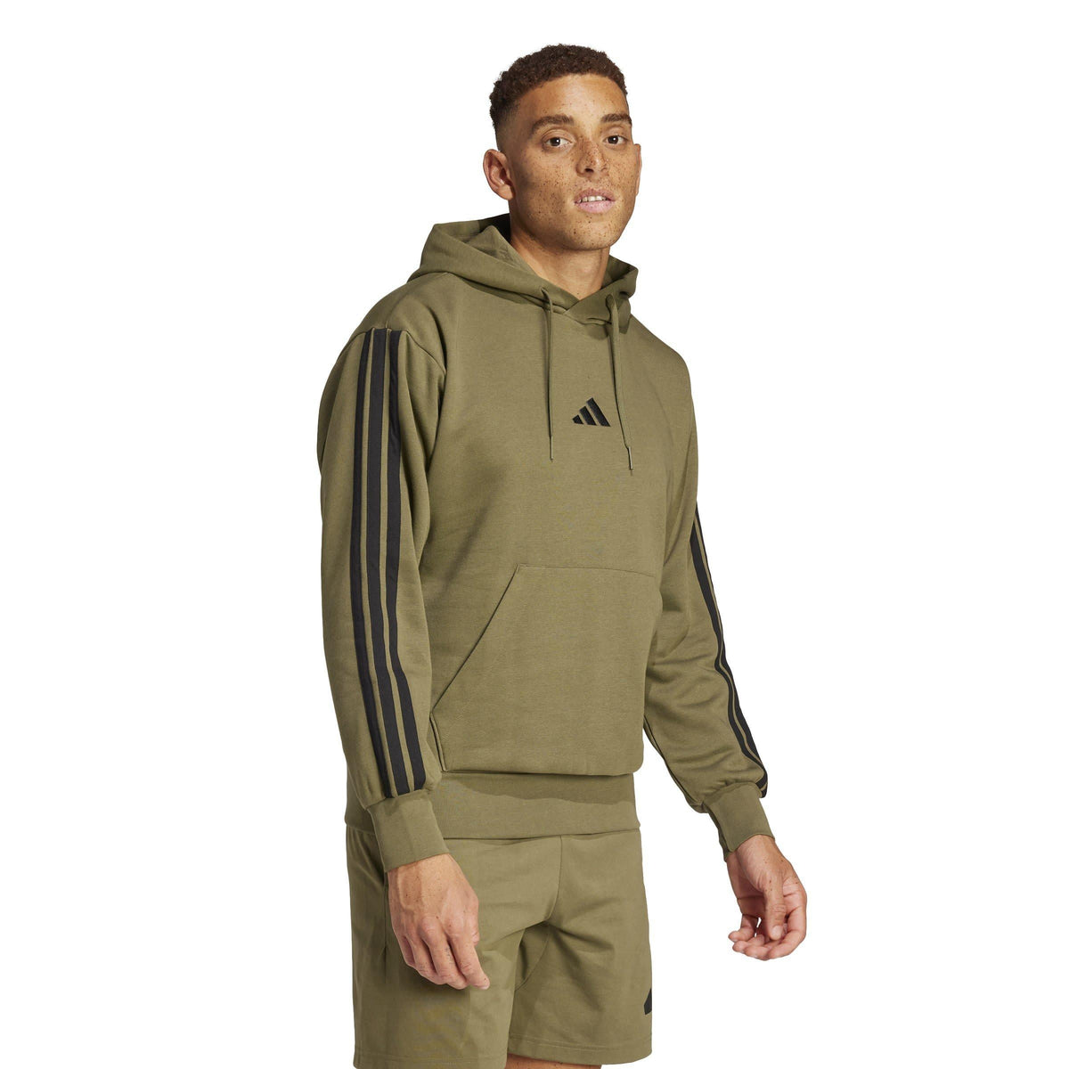 adidas Essentials Fleece 3-Stripes Hoodie – zdjęcie 4