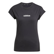 adidas Essentials Linear Cotton T-Shirt – t-shirt damski, kolor czarny