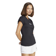 adidas Essentials Linear Cotton T-Shirt – t-shirt damski, kolor czarny – zdjęcie 4