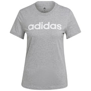 adidas Essentials Slim Logo T Shirt – t-shirt damski, kolor szary