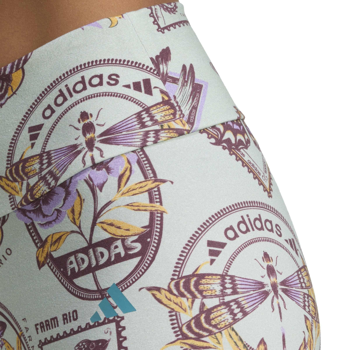 adidas Farm Bike Performance Shorts – szorty damskie, kolor srebrny – zdjęcie 4