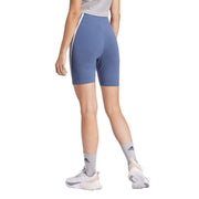 adidas Future Icons 3-Stripes Bike Shorts – szorty damskie, kolor niebieski – zdjęcie 2