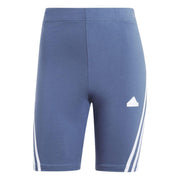 adidas Future Icons 3-Stripes Bike Shorts – szorty damskie, kolor niebieski – zdjęcie 3