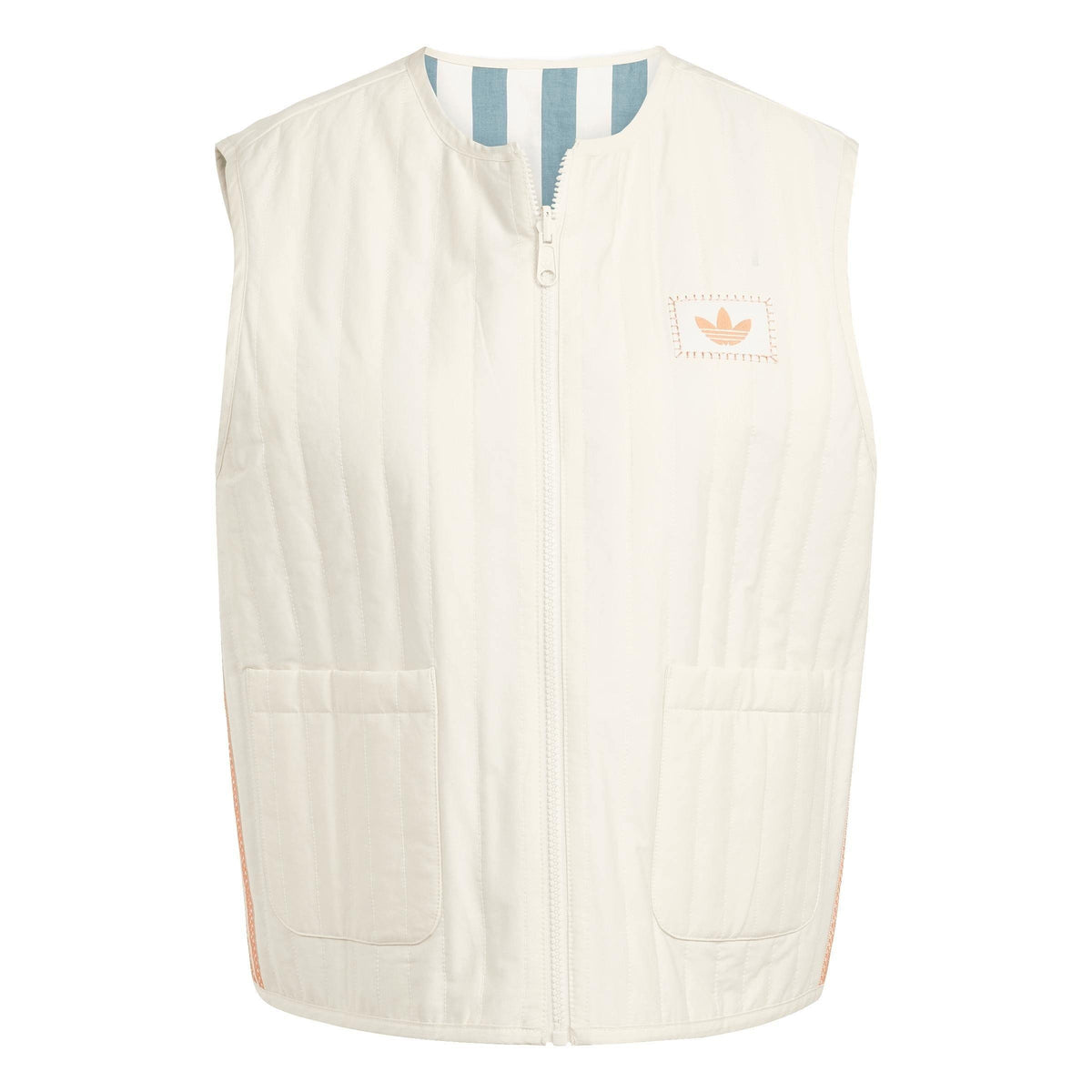 adidas Gilet – kurtka damska, kolor biały – zdjęcie 2