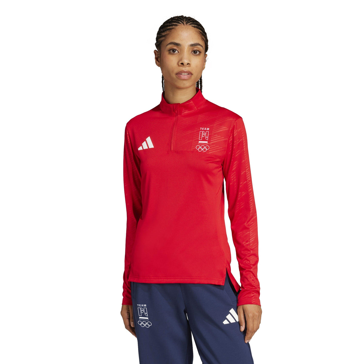 adidas Half Zip Long Sleeve Performance Tracksuit Top – zdjęcie 2