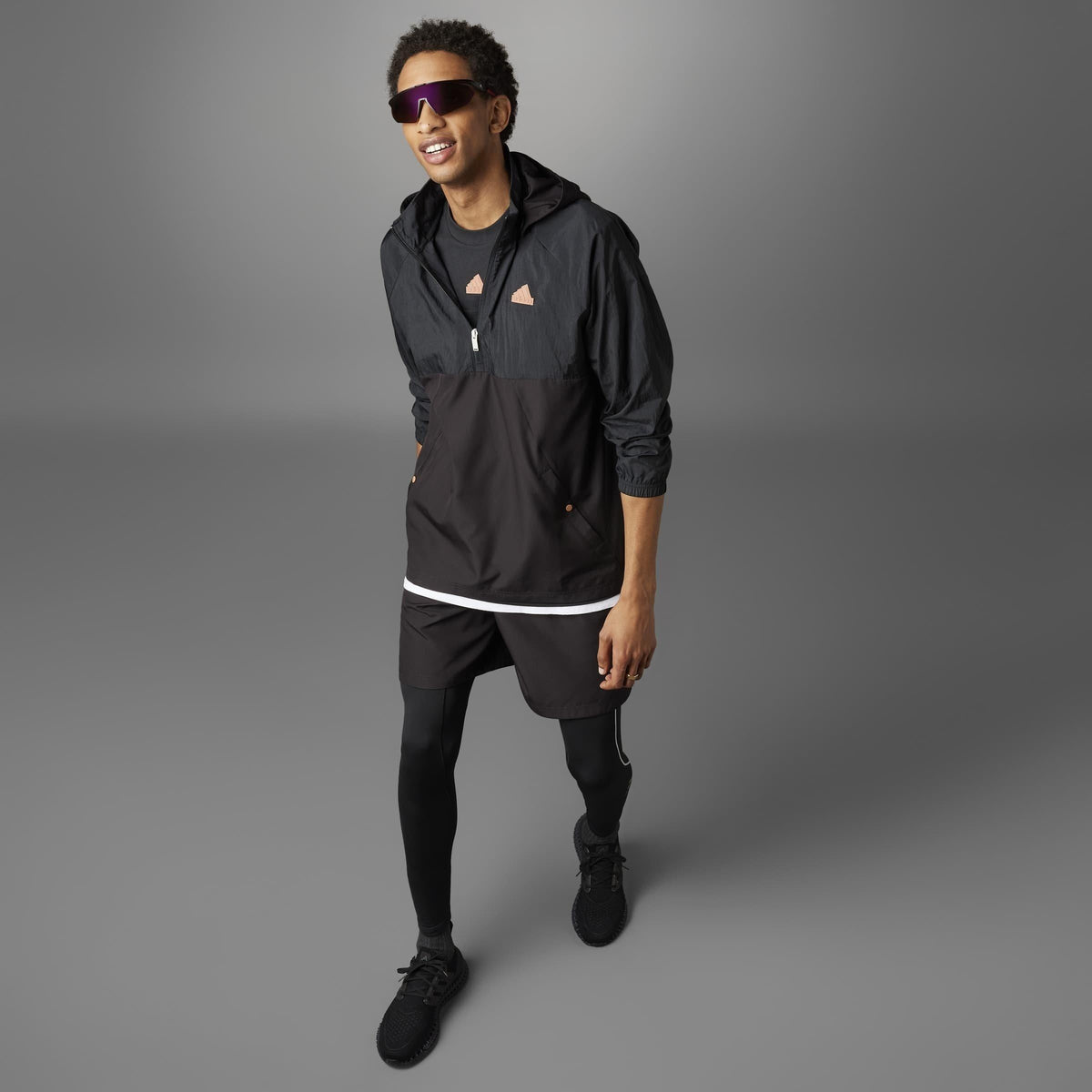 adidas Lift Your Mind Windbreaker Jacket – kurtka damska, kolor czarny – zdjęcie 5