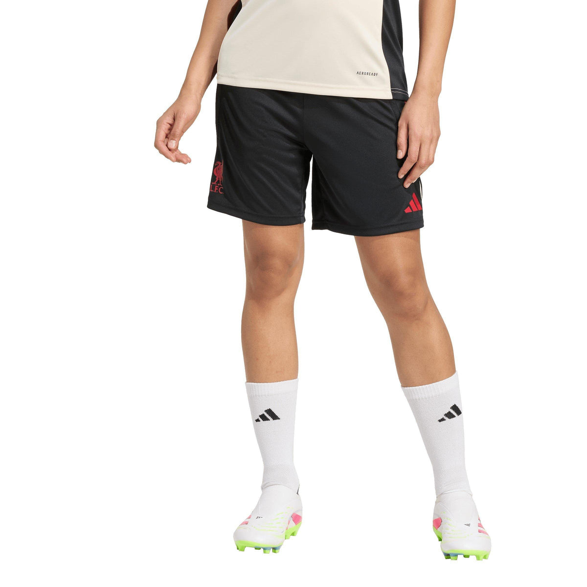 adidas Liverpool Training Shorts 2025 2026 – szorty damskie, kolor czarny – zdjęcie 2