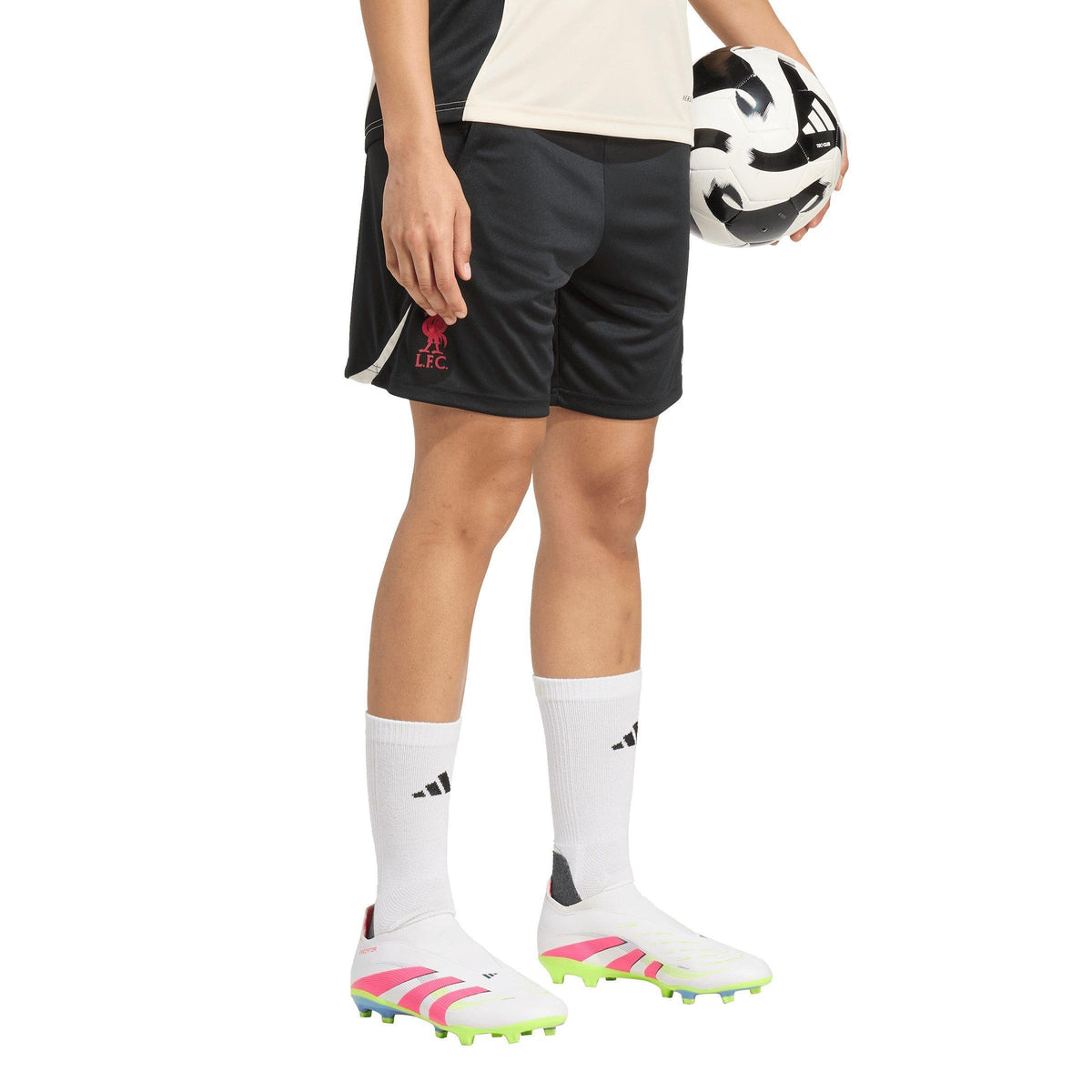 adidas Liverpool Training Shorts 2025 2026 – szorty damskie, kolor czarny – zdjęcie 4