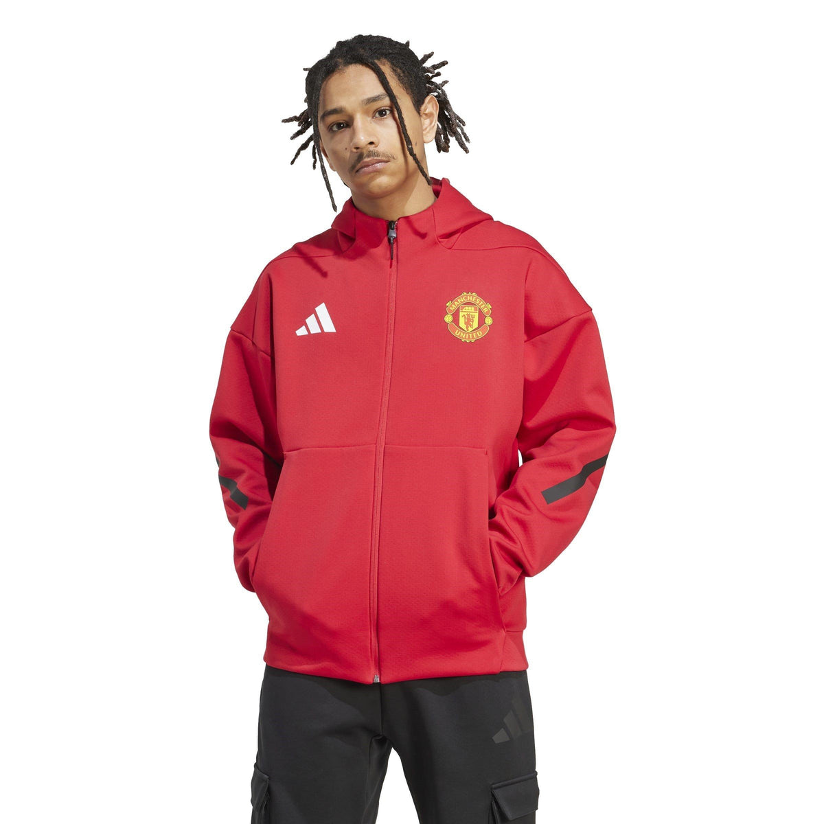 adidas Manchester United Anthem Jacket 2025 2026 – zdjęcie 2