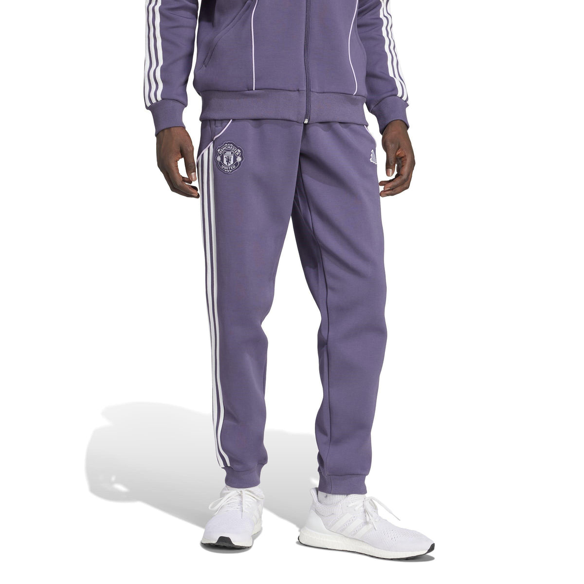 adidas Manchester United UBP Doubleknit Tracksuit Bottoms – zdjęcie 2