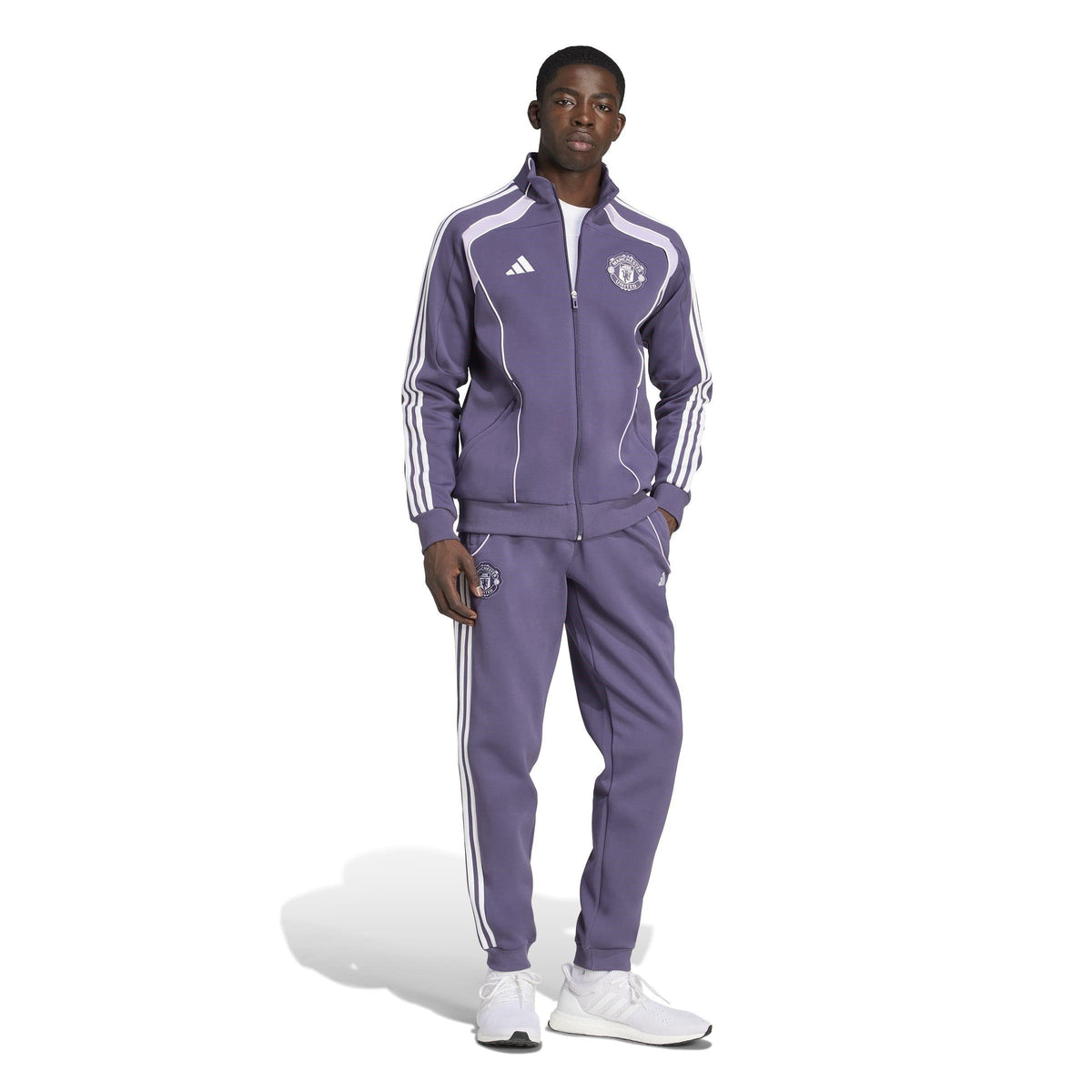 adidas Manchester United UBP Doubleknit Tracksuit Bottoms – zdjęcie 4