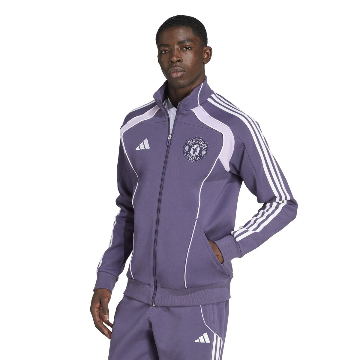 adidas Manchester United UBP Doubleknit Tracksuit Top – zdjęcie 2