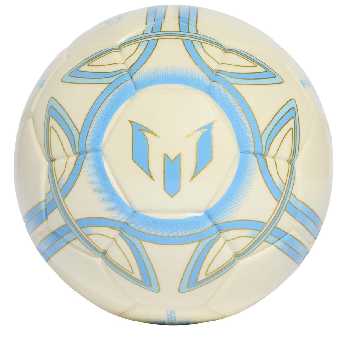 adidas Messi Mini 63 – piłka sportowa, kolor biały, niebieski – zdjęcie 2