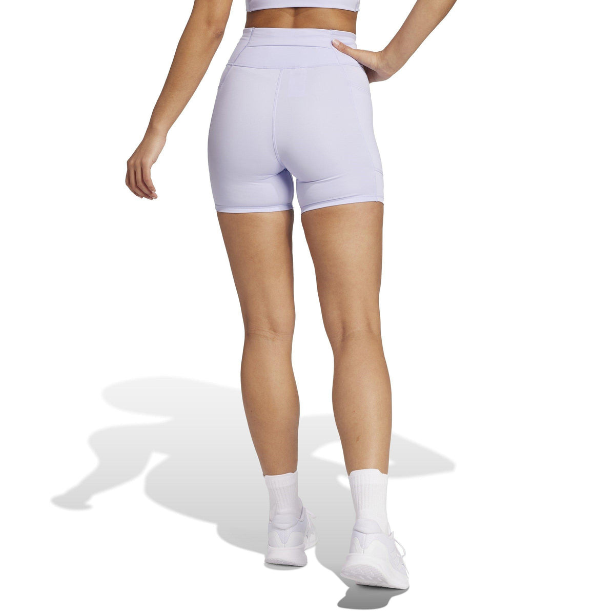 adidas Own The Run Short Leggings – legginsy damskie, kolor fioletowy – zdjęcie 3