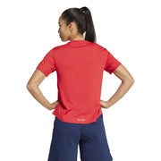 adidas Poland Short Sleeve Performance Gym Top – koszulka treningowa damska, kolor czerwony – zdjęcie 3