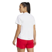 adidas Poland Short Sleeve Performance Gym Top – koszulka treningowa damska, kolor biały – zdjęcie 3