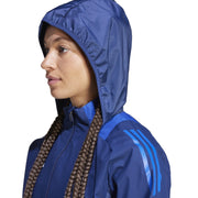 adidas Rain Anorak – kurtka damska, kolor niebieski – zdjęcie 4