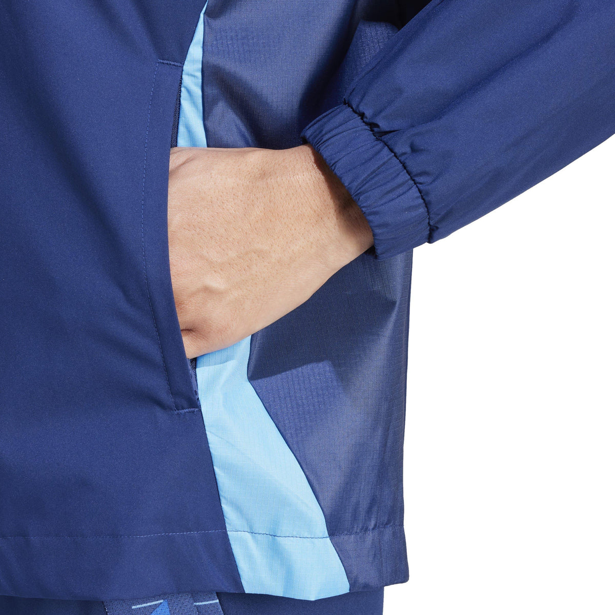 adidas Rain Anorak – kurtka damska, kolor niebieski – zdjęcie 5