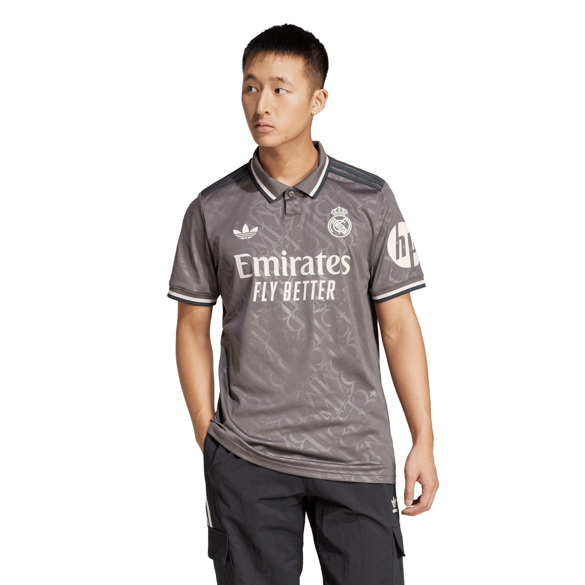 adidas Real 3 Jersey Short Sleeve Performance T-Shirt – zdjęcie 3