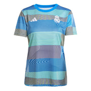 adidas Real Madrid Pre Match Shirt 2025 2026 – t-shirt damski, kolor niebieski