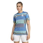 adidas Real Madrid Pre Match Shirt 2025 2026 – t-shirt damski, kolor niebieski – zdjęcie 3