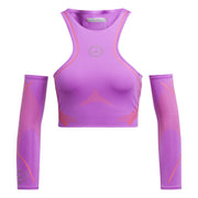 adidas Short Sleeve Crop Top – t-shirt damski, kolor fioletowy