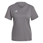 adidas Short Sleeve Performance Gym Top – koszulka treningowa damska, kolor szary