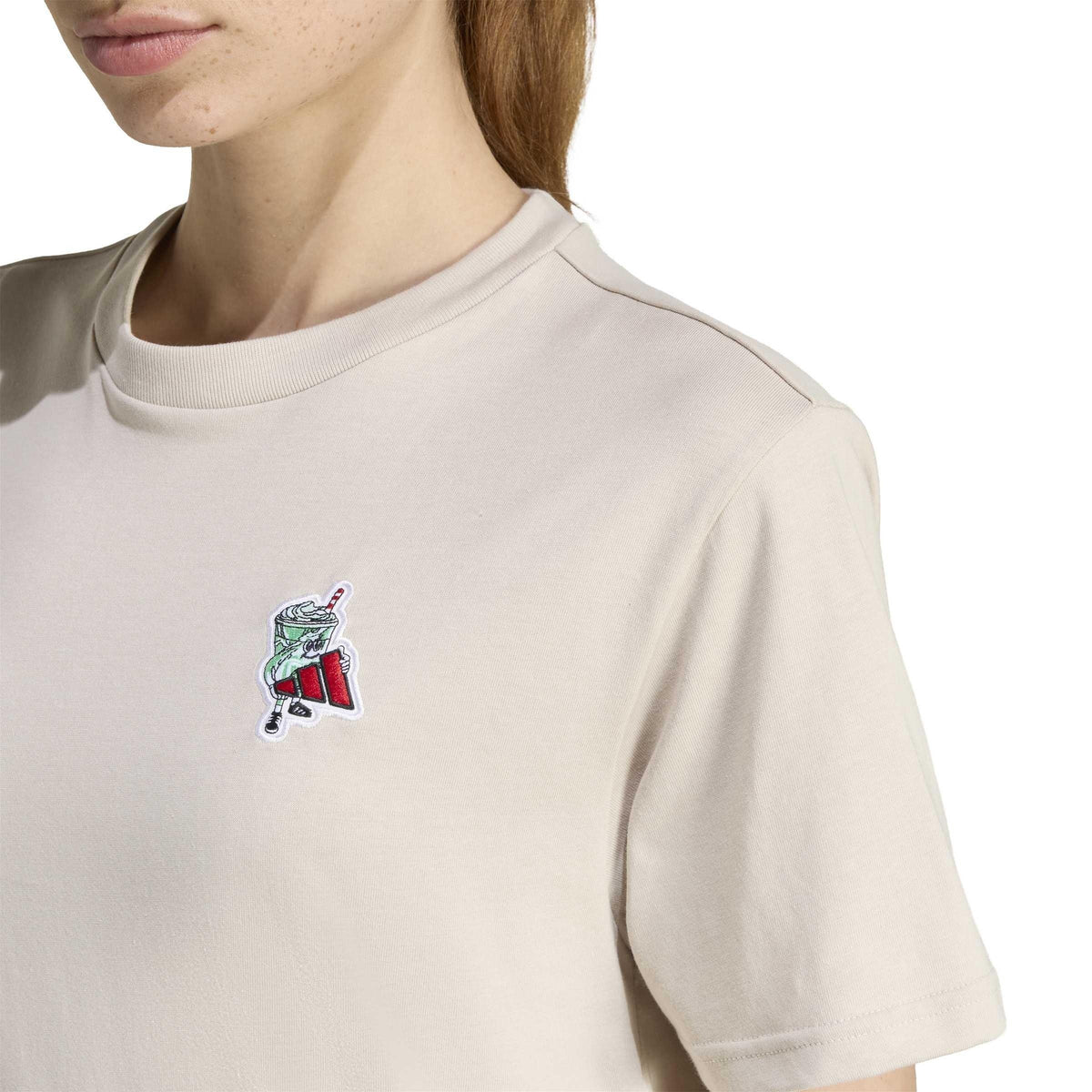 adidas Soft Sport Short Sleeve T-Shirt – koszulka treningowa damska, kolor biały – zdjęcie 5