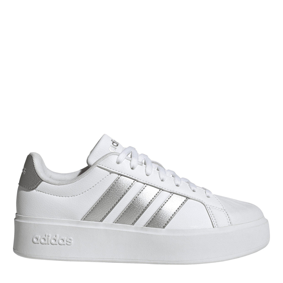adidas Streetalk Bold Trainers – sneakersy damskie, kolor biały, srebrny