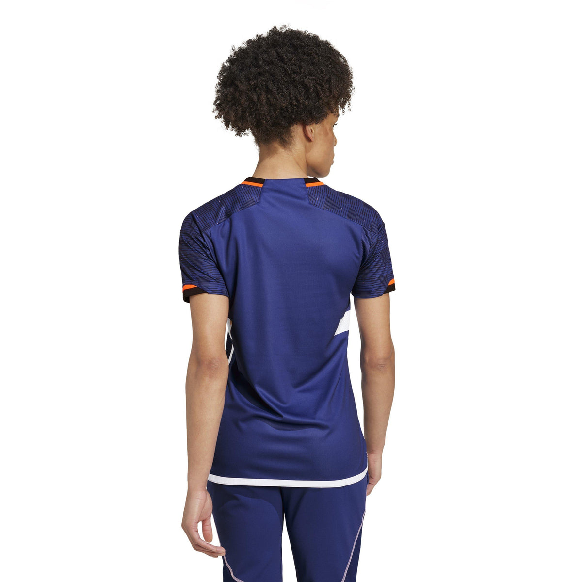 adidas Team F Hb Jsy W Gym Top – koszulka treningowa damska, kolor niebieski – zdjęcie 3