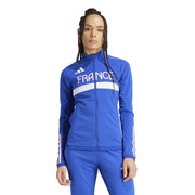 adidas Team France AEROREADY Slim Fit Performance Training Jacket – kurtka damska, kolor niebieski – zdjęcie 2