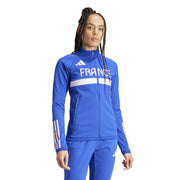 adidas Team France AEROREADY Slim Fit Performance Training Jacket – kurtka damska, kolor niebieski – zdjęcie 4